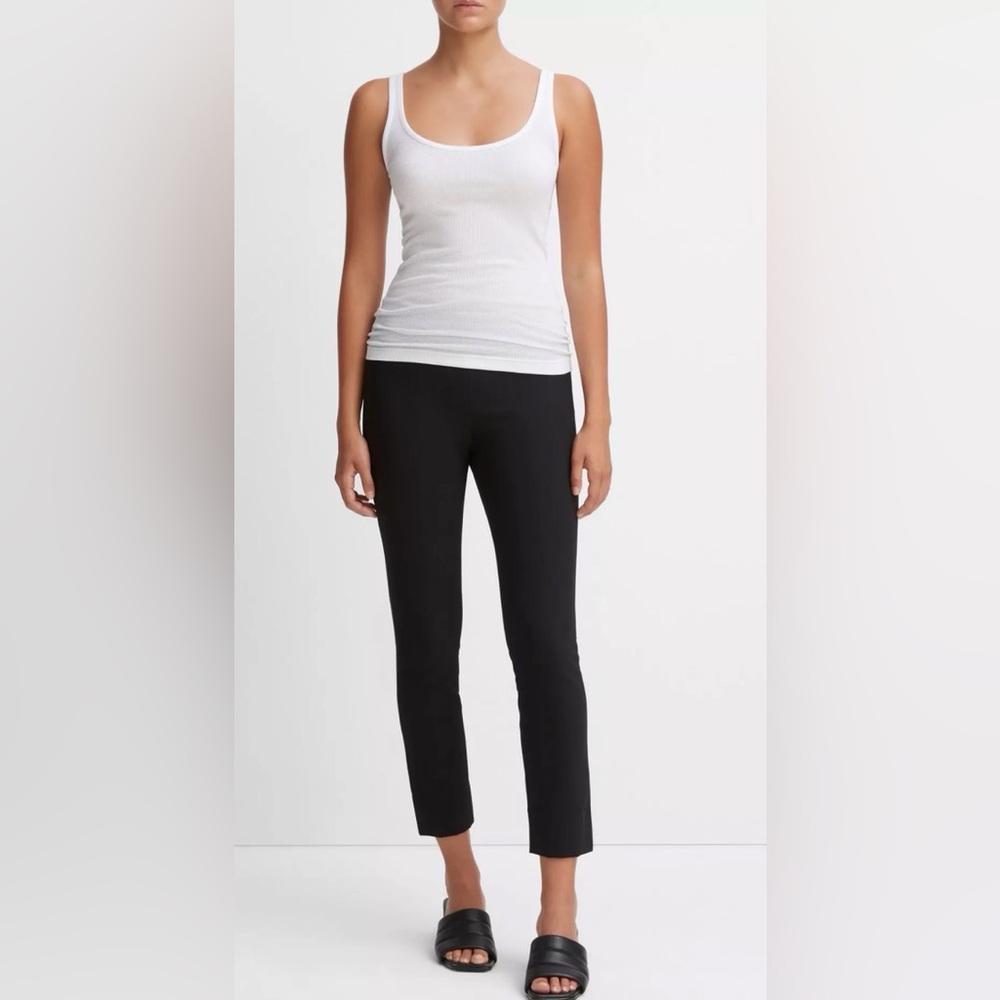 Vince Bobbi High-Rise Stitch-Seam Ponte Black Women’s Legging EUC Size S/P